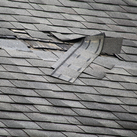 Damaged Roof Shingles